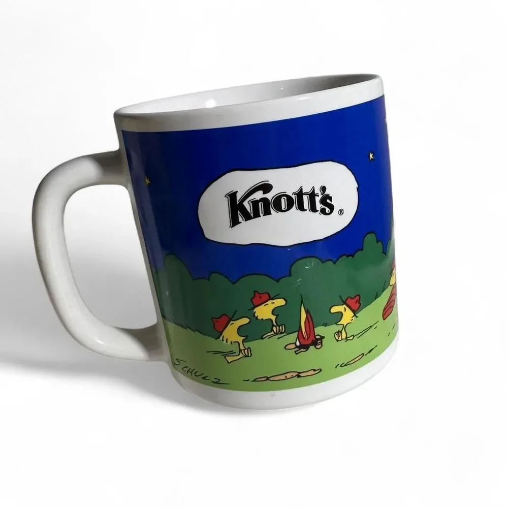 Vintage early 70s rare Camp Snoopy Knott's Berry Farm Mug